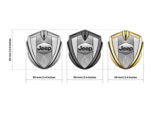 Jeep Metal Abovedado Emblema Sumo Manera Desliz Diseño